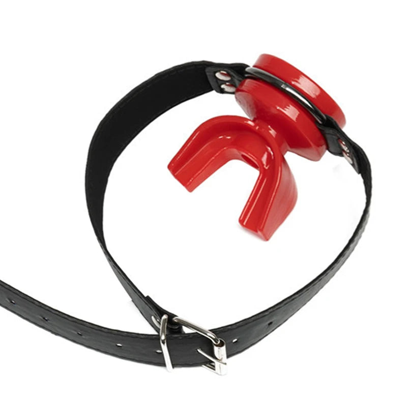 Adjustable Open-Mouth Ring Gag | BDSM Accessories | Hapsy