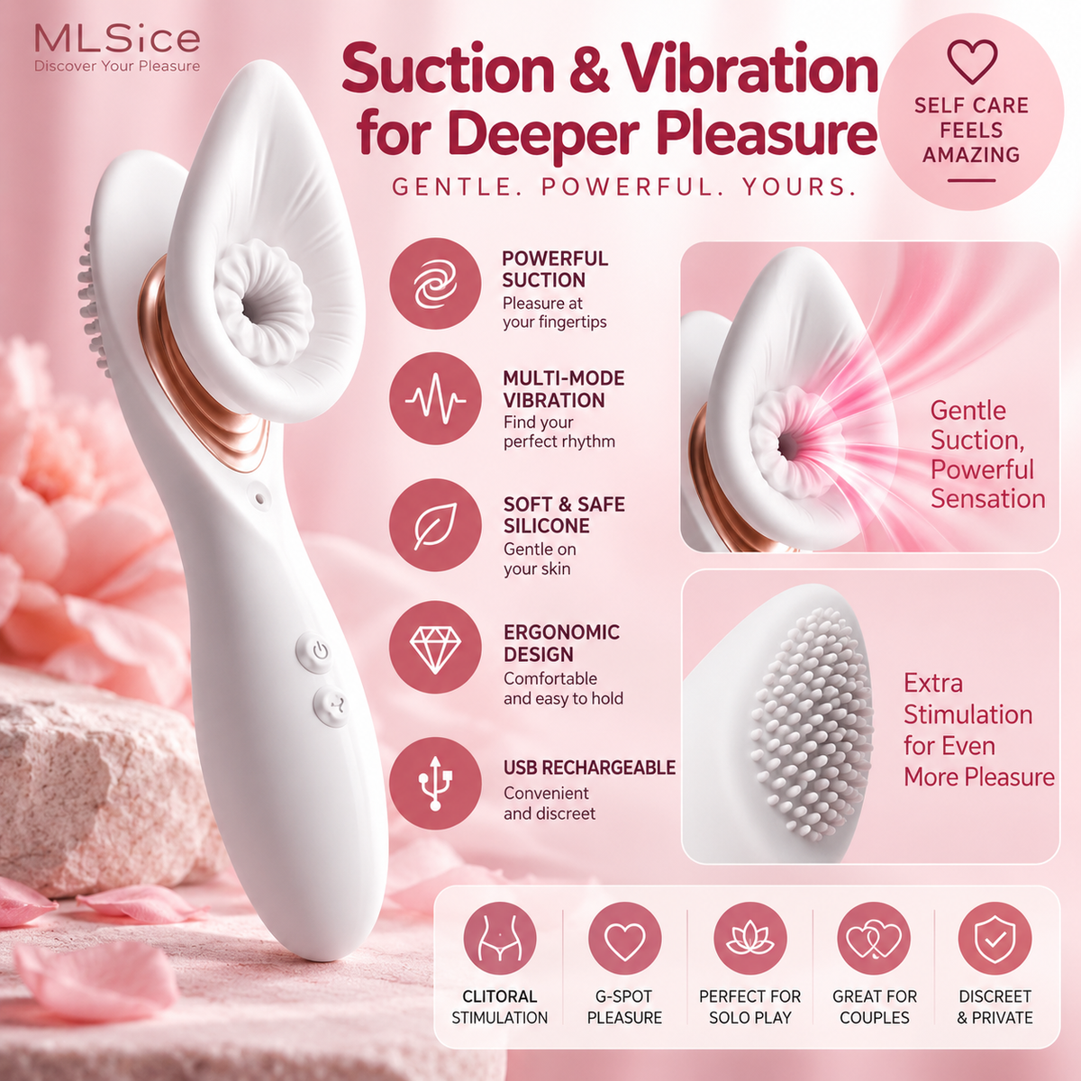 Vacuum Suction & Vibration Stimulator | Hapsy