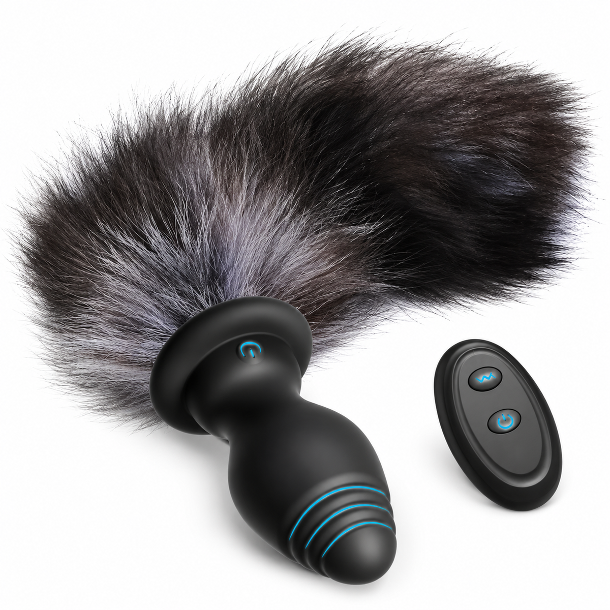 Vibrating Fox Tail Anal Plug - 10 Modes | Hapsy