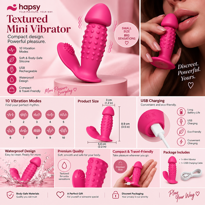 Mini Vibrator – 10 Vibration Modes | Hapsy