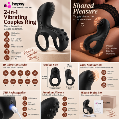 Vibrating Couples Ring – 10 Modes | Hapsy