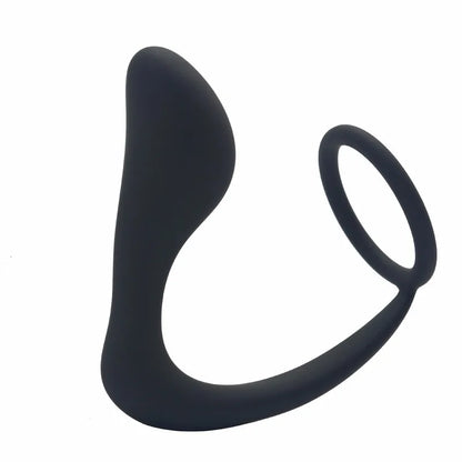 Silicone Prostate Massager with Cock Ring | Hapsy