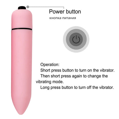 Mini Bullet Vibrator – 10 Vibration Modes | Hapsy