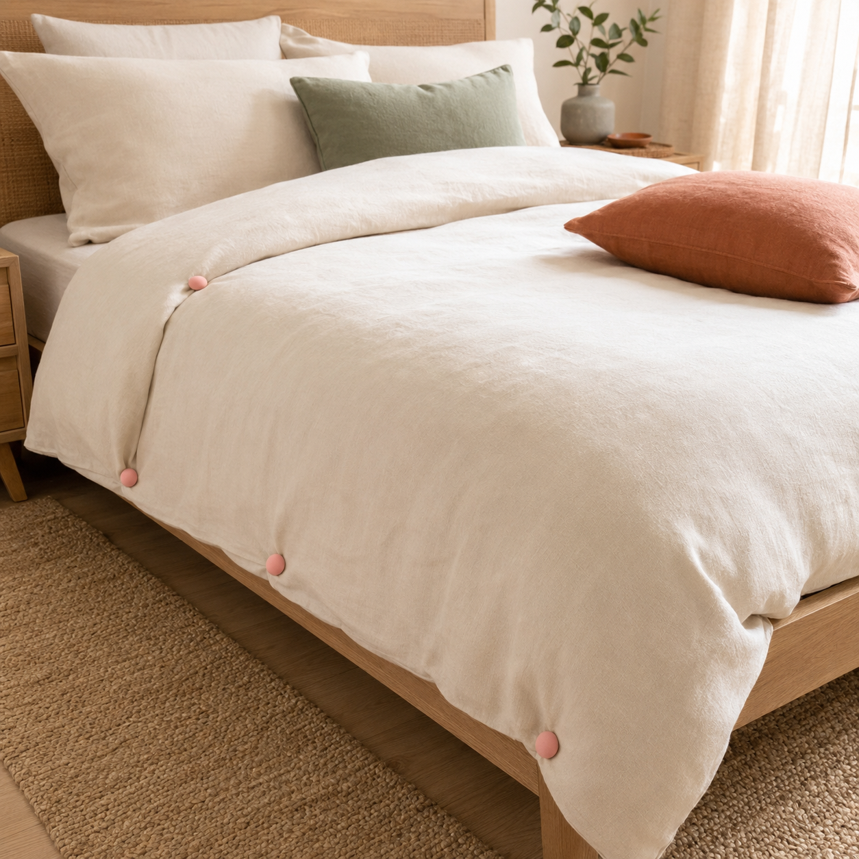 Mushroom Duvet & Bed Sheet Clips – 4/8 Pack