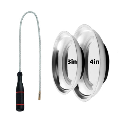 Telescoping Magnetic Pickup Tools Set Extendable Magnetic Pick Up Tools Flexible Bendable Spring Magnet Stick Magnetic Tray