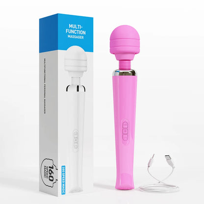 Rechargeable Magic Wand Massager – 160 Modes | Hapsy