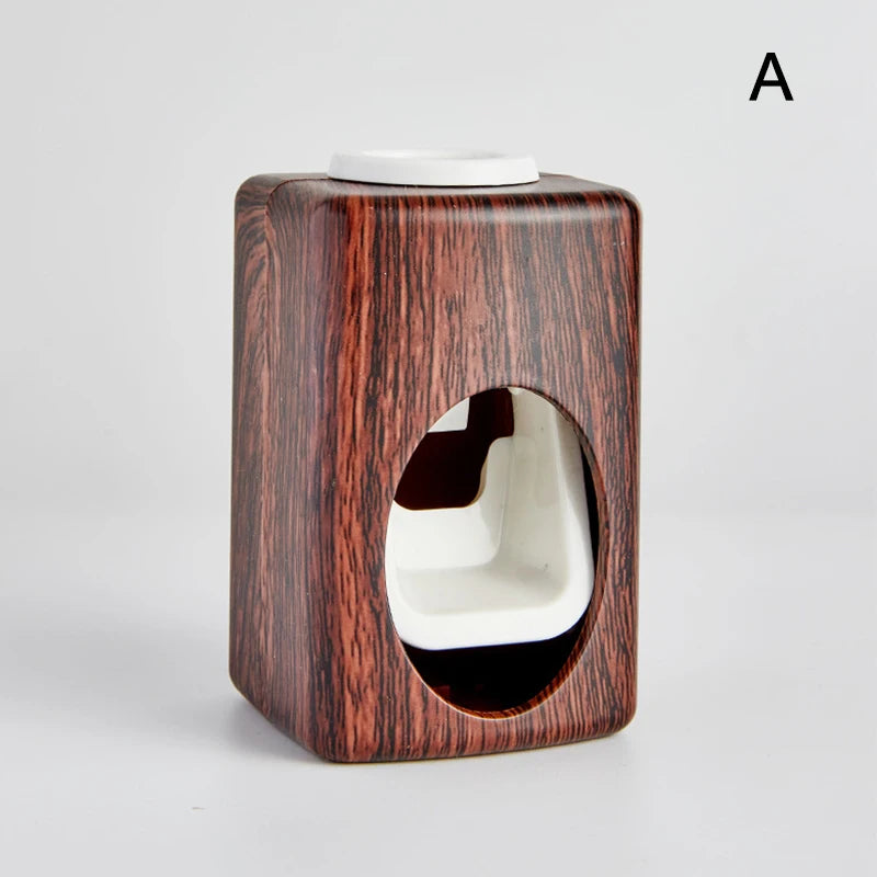 Wood Grain Wall-Mounted No-Punch Automatic Toothpaste Dispenser Toothpaste Frame Automatic Toothpaste Squeezer Household