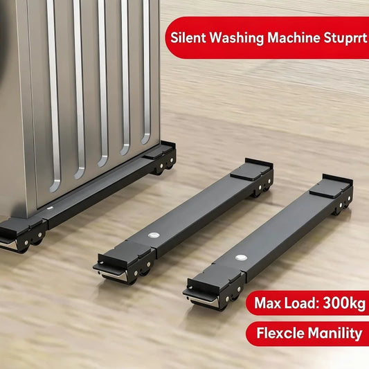 Adjustable Heavy Duty Mobile Roller Base Multi 24 Wheels Mover Dolly Universal Moving Support Stand For Refrigerator Washing Mac