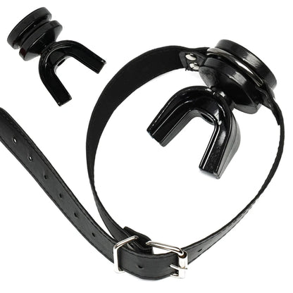 Adjustable Open-Mouth Ring Gag | BDSM Accessories | Hapsy