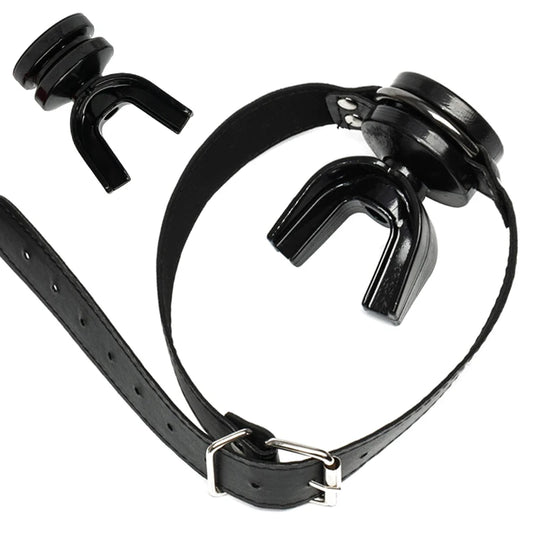 Adjustable Open-Mouth Ring Gag | BDSM Accessories | Hapsy