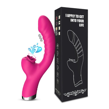 2-in-1 G-Spot Vibrator & Licking Stimulator | Hapsy