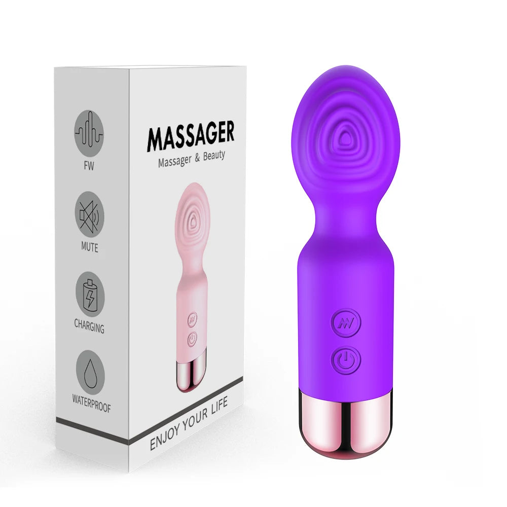 Mini Wand Vibrator – 10 Vibration Modes | Hapsy