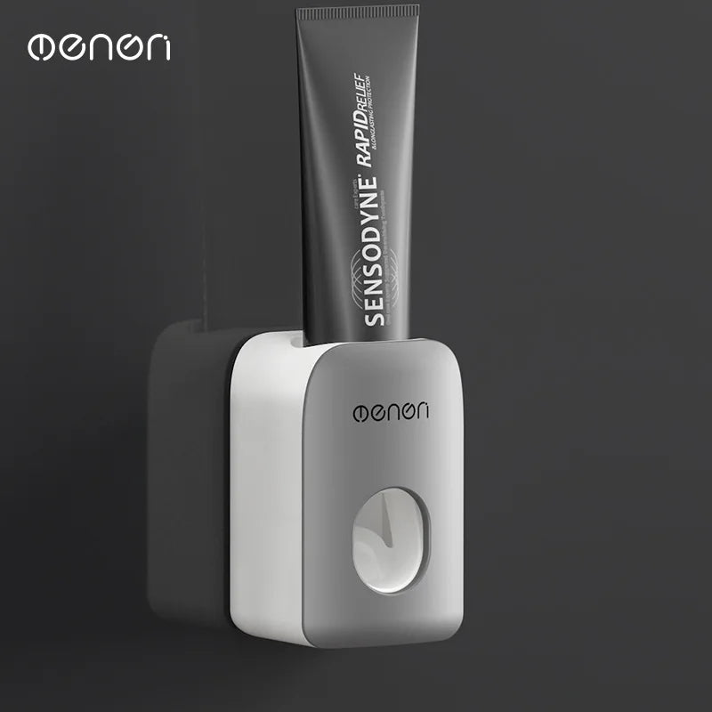 Automatic Toothpaste Squeezer Set Wall Mounted Non Perforated Toothpaste Toothbrush Storage Rack Toothpaste Rack